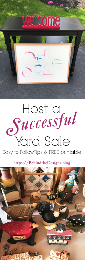 Host a Successful Yard Sale with Free Printable