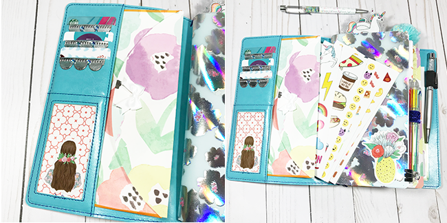Unicorn Travelers Notebook Planner Front Pocket Stickers | Behind the Designs