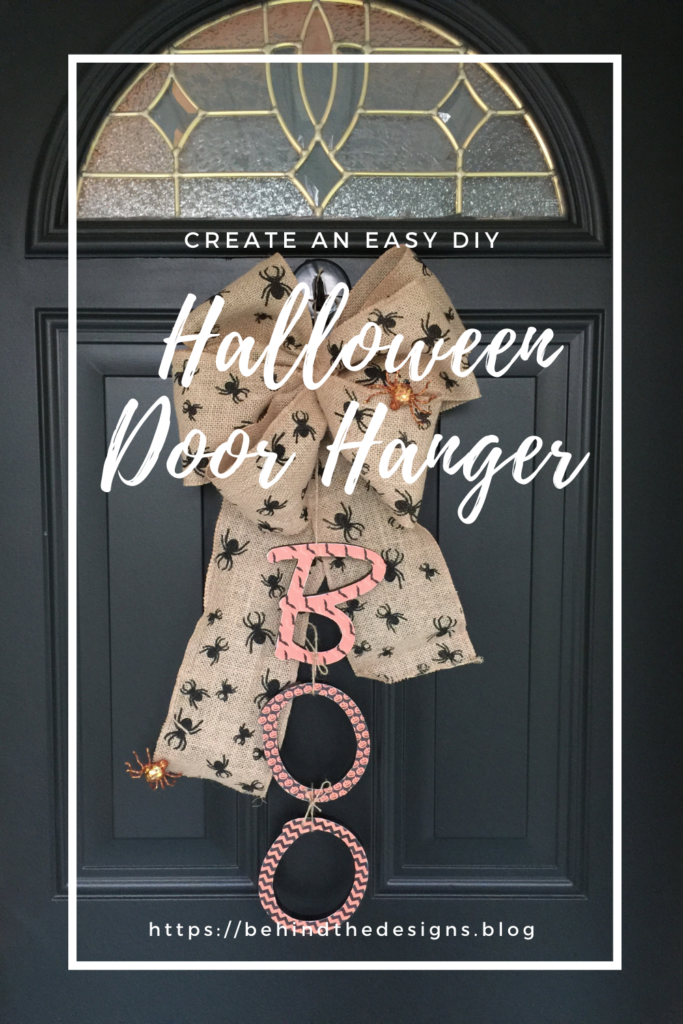 Create An Easy DIY Halloween Boo Door Hanger