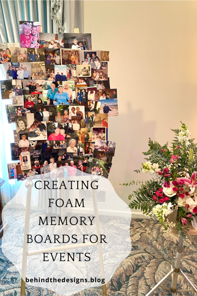 How To Create A DIY Keepsake Funeral Memory Board Behind The Designs