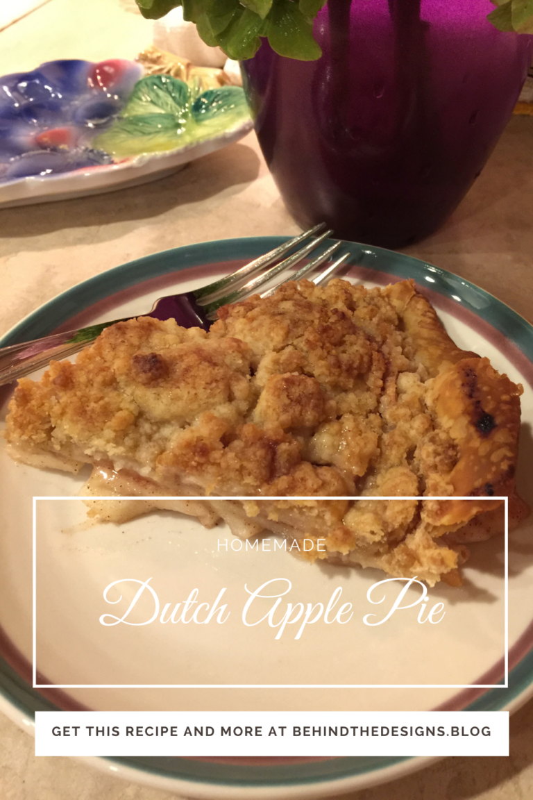 Homemade Dutch Apple Pie with Crumb Topping | Behind the Designs Blog