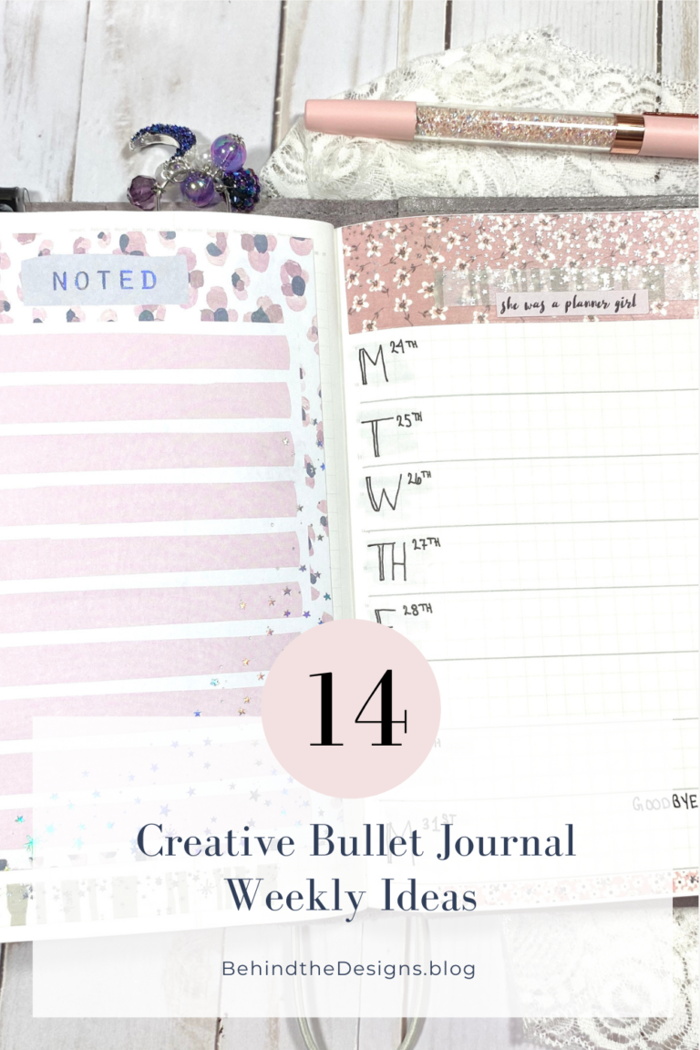 14 Creative Bullet Journal Weekly Ideas | Behind the Designs