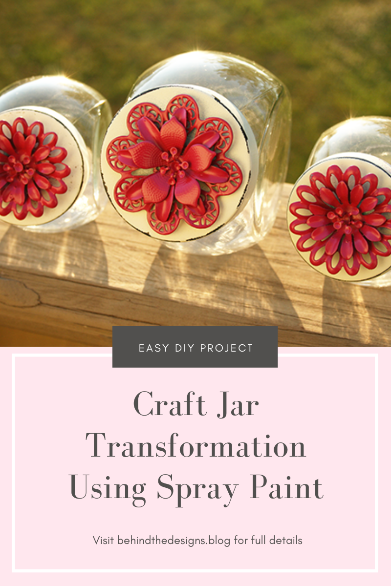DIY Craft Jar Transformation Using Spray Paint