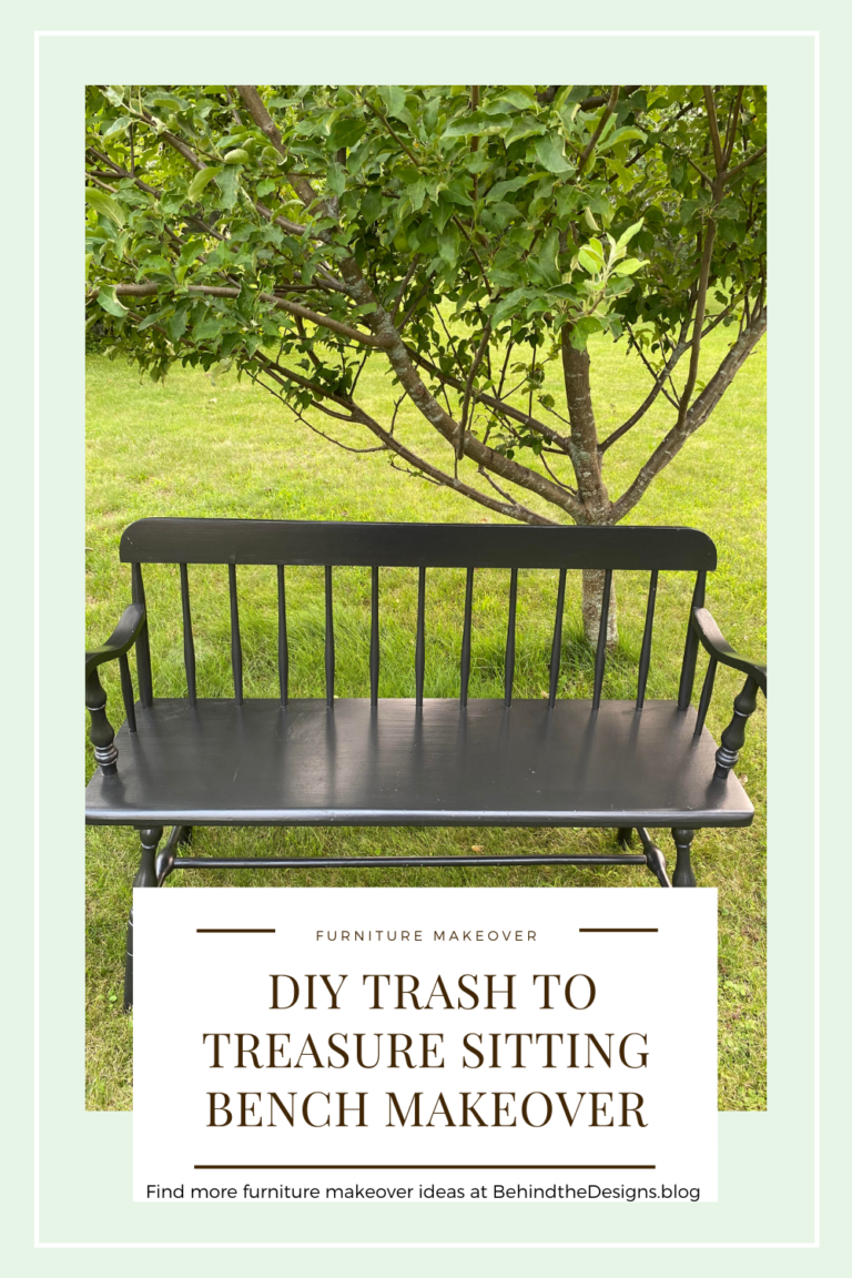 DIY Trash To Treasure Sitting Bench Makeover