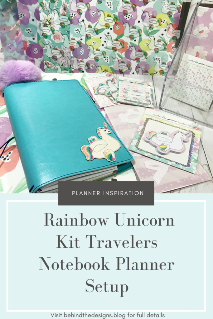 Rainbow Unicorn Kit Travelers Notebook Planner Setup Planner Society