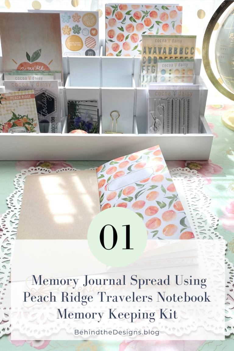Memory Journal Spread Using Peach Ridge Memory Keeping Kit