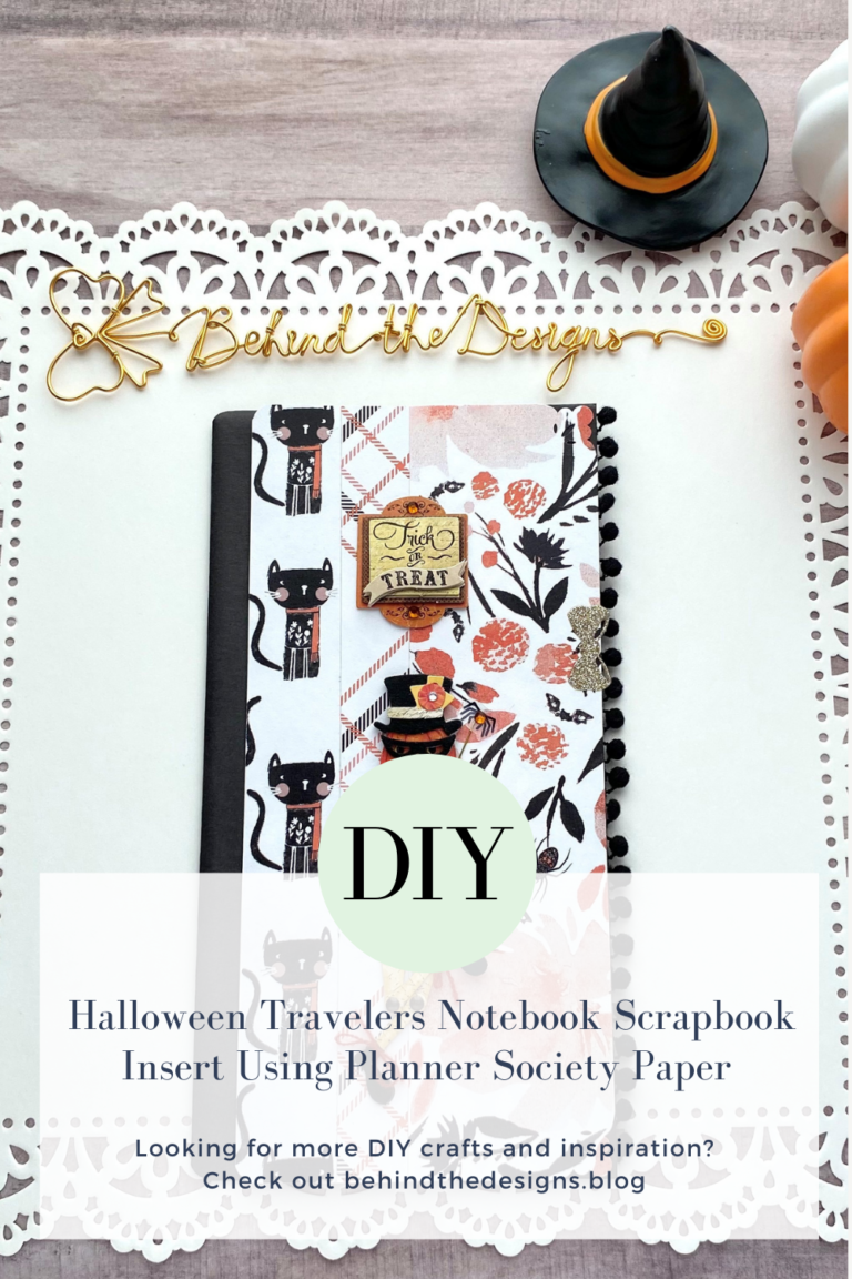 DIY Halloween Travelers Notebook Scrapbook Insert