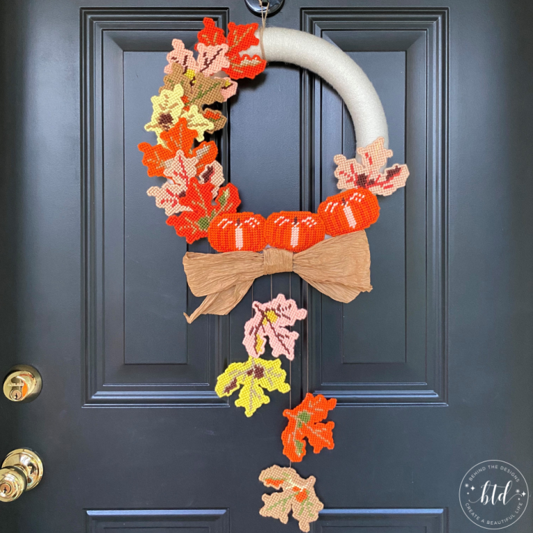 Falling Leaves Door Wreath Reimagined