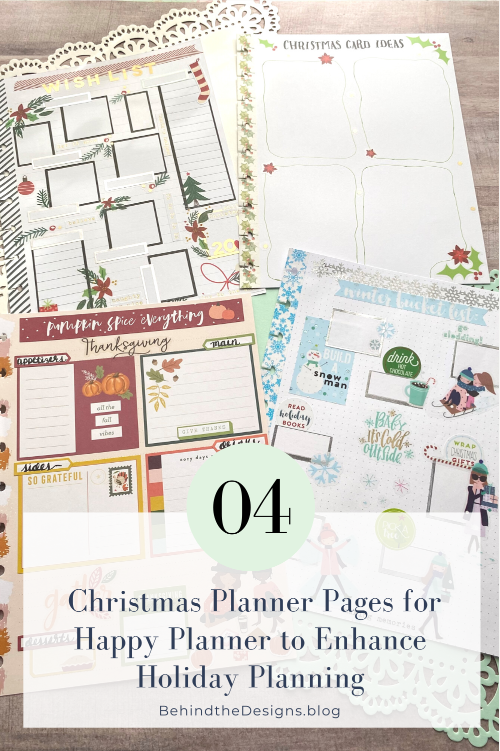 Christmas Planner Pages for the Happy Planner