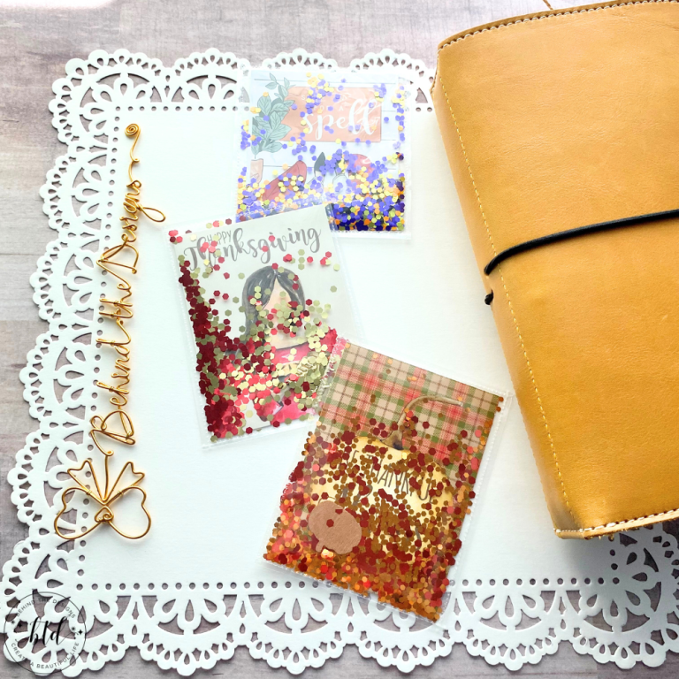 How To Make A Shaker Card For Your Planner