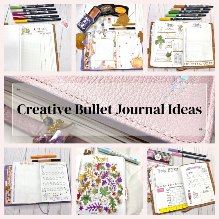 6 Creative Bullet Journal Tracker Page Ideas