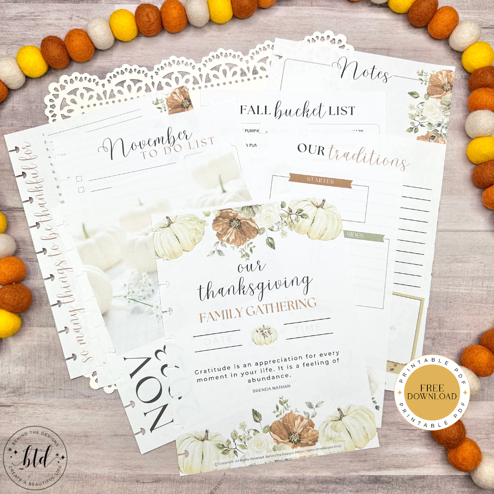 Thanksgiving Planner Supplement + Free Printable