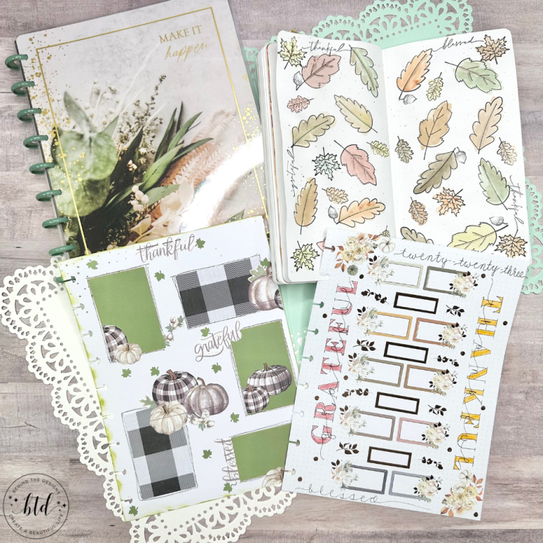 3 Thankful Grateful Blessed Planner Page Inspiration Ideas