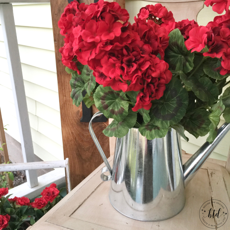 Summer Front Porch Updates Before and After