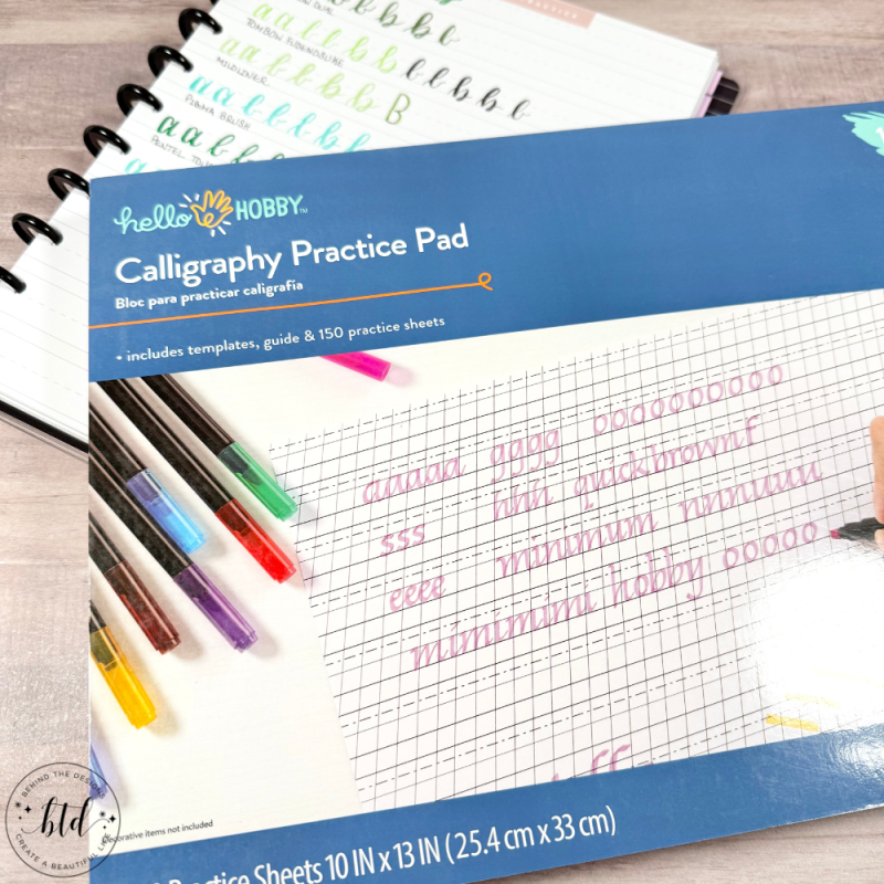 Create A Lettering Notebook Using Happy Planner - Behind the Designs