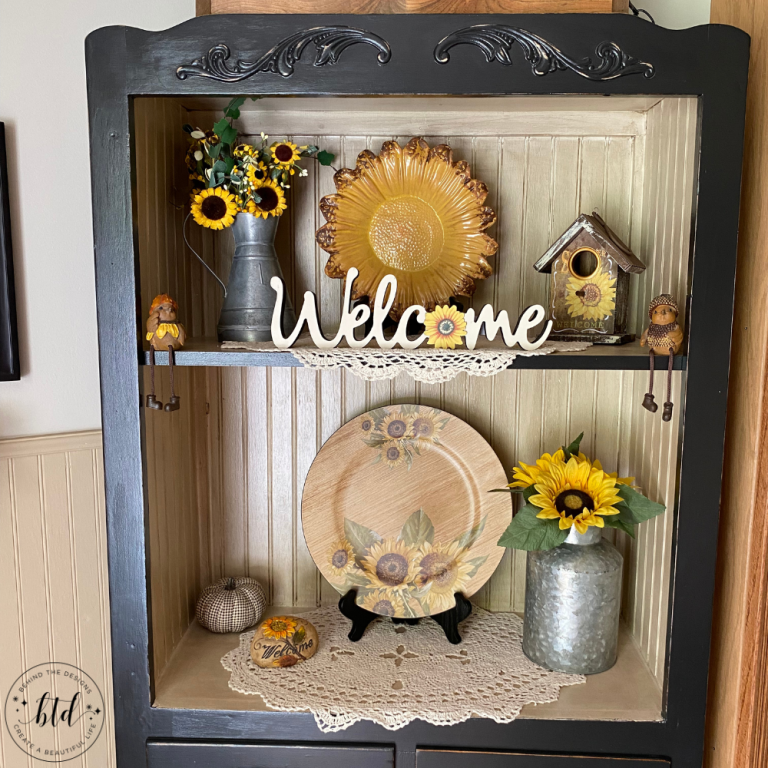 DIY Curio Cabinet Makeover Transformed and Refreshed with Paint