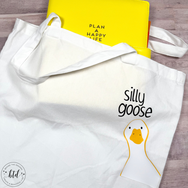 Silly Goose DIY Reusable Shopping Tote Bag Idea